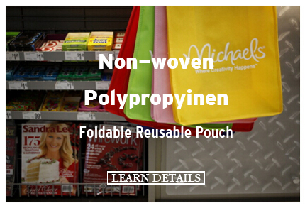 Non-woven Polypropyinen Foldable Reusable Pouch