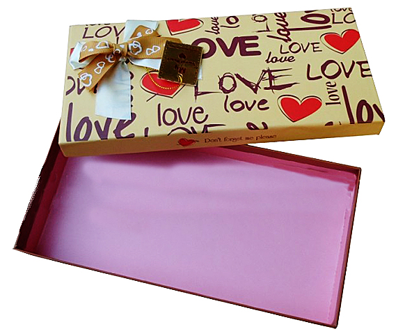 cardboard folding paper box for gift and packaging