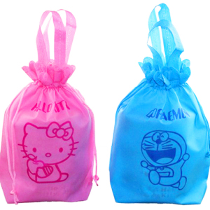 various colors cheap custom drawstring bag